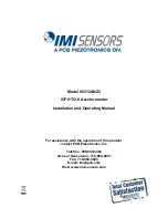 PCB Piezotronics IMI Sensors 66212ANZ2 Installation And Operating Manual preview