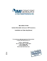 Preview for 1 page of PCB Piezotronics IMI SENSORS 683A1 Installation And Operating Manual