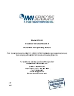 Preview for 1 page of PCB Piezotronics IMI Sensors 687A01 Installation And Operating Manual