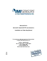 PCB Piezotronics IMI SENSORS ICP 607A01 Installation And Operating Manual preview