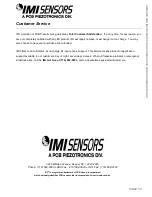 Preview for 17 page of PCB Piezotronics IMI SENSORS YEX640B71 Installation And Operating Manual