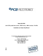 PCB Piezotronics M221B03 Installation And Operating Manual предпросмотр