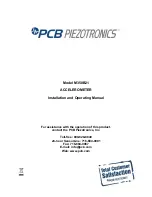 PCB Piezotronics M350B21 Installation And Operating Manual preview