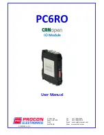 PCE Electronics PC6RO User Manual preview