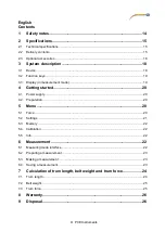 Preview for 3 page of PCE Health and Fitness BTM 2000 User Manual