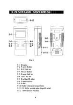 Предварительный просмотр 6 страницы PCE Health and Fitness PCE-EMF 823 Operation Manual