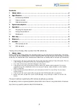 Preview for 2 page of PCE Instruments PCE-125 Series Manual