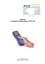 PCE Instruments PCE-155 Manual preview