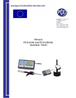 Preview for 1 page of PCE Instruments PCE-2000 Manual