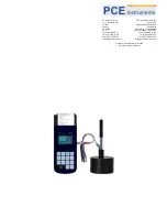 Предварительный просмотр 1 страницы PCE Instruments PCE-2800 Manual