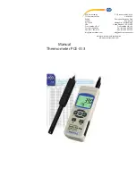 PCE Instruments PCE-313 Manual preview