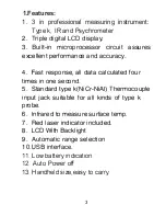 Предварительный просмотр 3 страницы PCE Instruments PCE-320 Instruction Manual