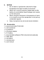 Preview for 23 page of PCE Instruments PCE-322-SC43 Instruction Manual