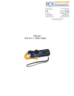 Предварительный просмотр 1 страницы PCE Instruments PCE-DC 3 Manual