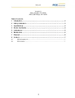 Preview for 2 page of PCE Instruments PCE-DPT1 Manual