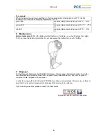 Preview for 6 page of PCE Instruments PCE-DPT1 Manual