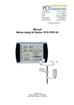 PCE Instruments PCE-FWS-20 Manual preview