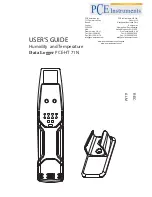 PCE Instruments PCE-HT 71N User Manual preview