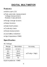 Предварительный просмотр 8 страницы PCE Instruments PCE-LT 15 Manual