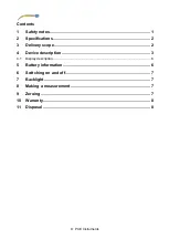 Preview for 2 page of PCE Instruments PCE-SFS 10 User Manual