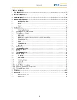 Preview for 2 page of PCE Instruments PCE-TC 30 Manual