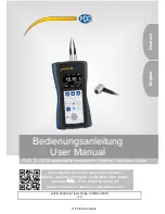 PCE Instruments PCE-TG 300 User Manual preview