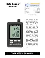 Preview for 1 page of PCE Instruments PCE-THB 40 Operation Manual