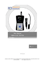 Preview for 1 page of PCE Instruments PCE-VM 25 User Manual