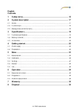 Предварительный просмотр 3 страницы PCE Instruments PCE-VT 3700 User Manual