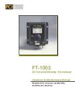 PCI FT-1003 Operation & Maintenance Manual preview