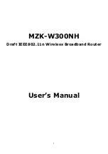 Preview for 2 page of PCI MZK-W300NH User Manual