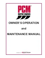 PCM 2003 5.0L MPI Owner'S Operation And Maintenance Manual preview
