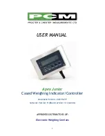 Предварительный просмотр 1 страницы PCM Apex Junior User Manual