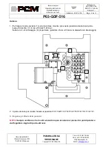 Предварительный просмотр 4 страницы PCM P03-GDF-516 Operating Instructions