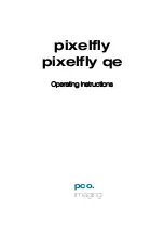 Предварительный просмотр 1 страницы Pco pixelfly qe Operating Instructions Manual