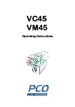 Предварительный просмотр 1 страницы Pco VC45 Operating Instructions Manual