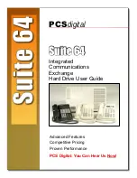 Preview for 1 page of PCS Digital Suite 64 Hard Drive User Manual