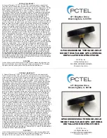 PCTEL GPSGSMSMMSMA Installation Instructions preview