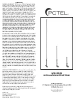 Preview for 1 page of PCTEL MFB1443 Installation Instructions