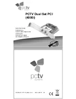 PCTV Systems 4000i Quick Start Manual preview