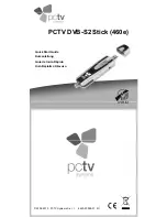 Предварительный просмотр 1 страницы PCTV Systems 460e Quick Start Manual