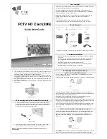 PCTV Systems 800i Quick Start Manual preview
