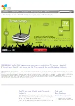 Предварительный просмотр 1 страницы PCTV Systems Broadway 2T Quick Start Manual