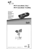 PCTV Systems nanoStick 73e Quick Start Manual preview