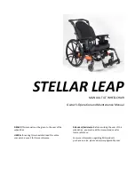 PDG Mobility STELLAR LEAP Owner'S Operation And Maintenance Manual preview