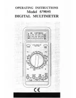 PDi 879RMS Operating Instructions Manual preview