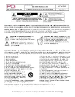 PDi AA1000 Series Installation Instruction preview