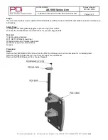 Предварительный просмотр 2 страницы PDi AA1000 Series Installation Instruction