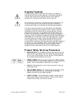 Preview for 2 page of PDi P10LCD PERSONA 10 Service Manual