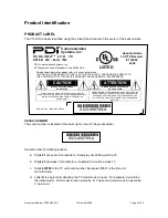 Preview for 5 page of PDi P10LCD PERSONA 10 Service Manual